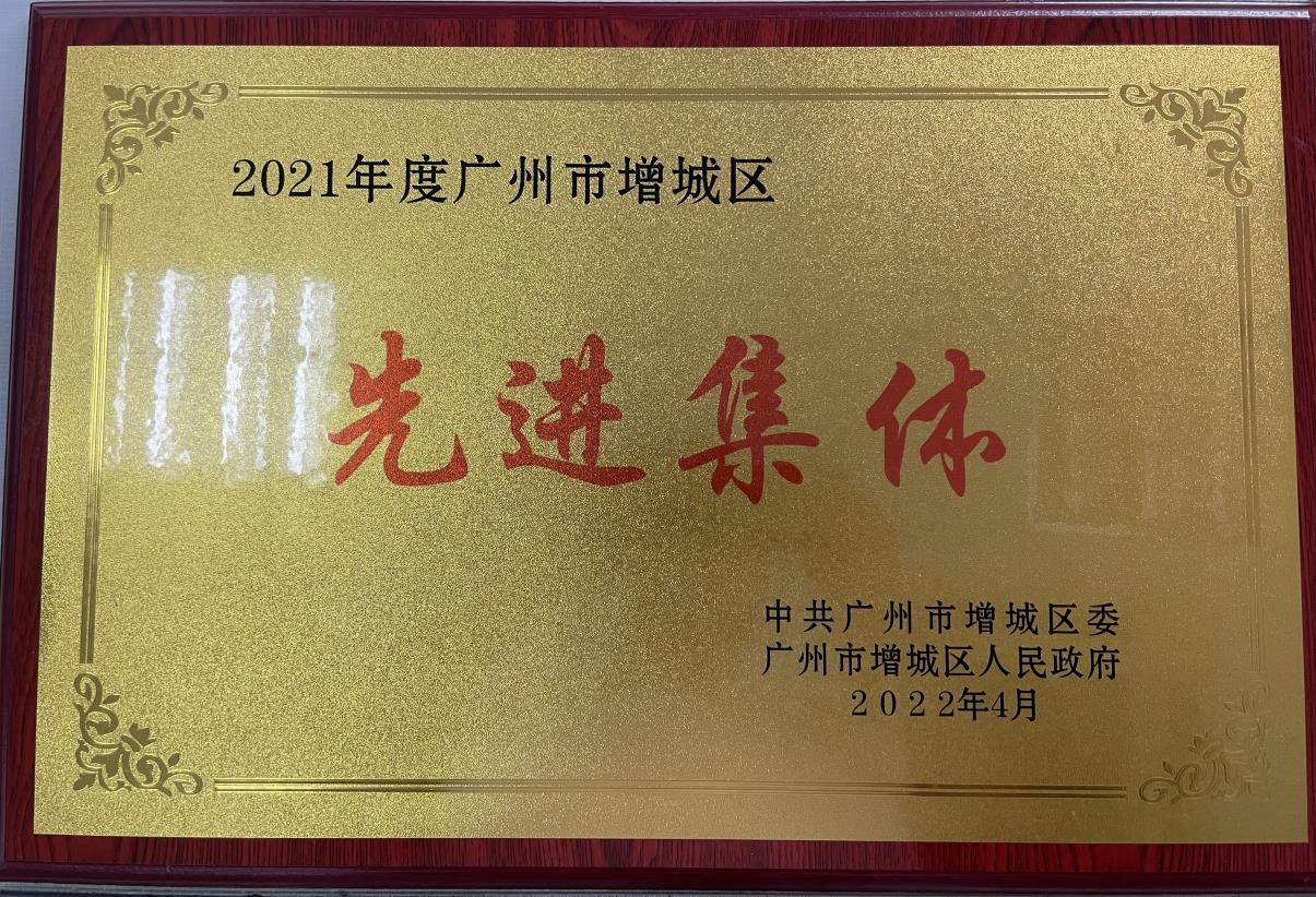 2021年度广州市增城区先进集体